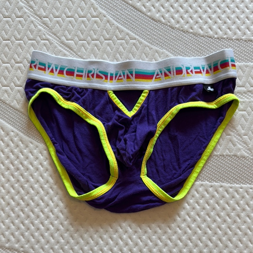 Andrew Christian Purple Briefs